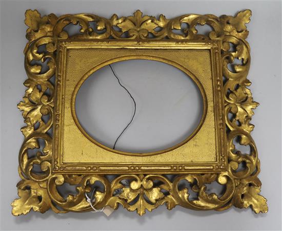 A Florentine giltwood frame